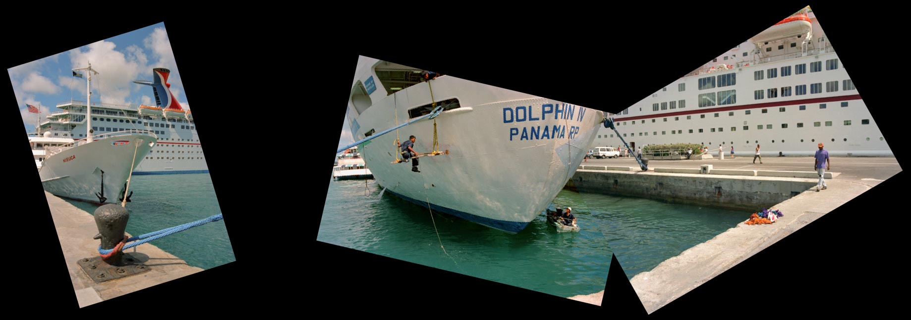 "Dolphin IV Crew at Work" " 1991, Nassau Bahamas 