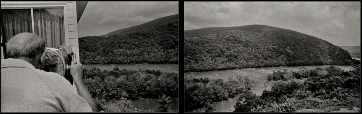 "John Harpers Ferry", 1977, © Lewis Rogers, Contemporary Art Photography,  Contemporary Photography, Black & White Film Photography, 20th Century Photography, Photo-Sequence, Diptych Photography, Polyptych Photography, Modern Art Photography, Visual Memories Series