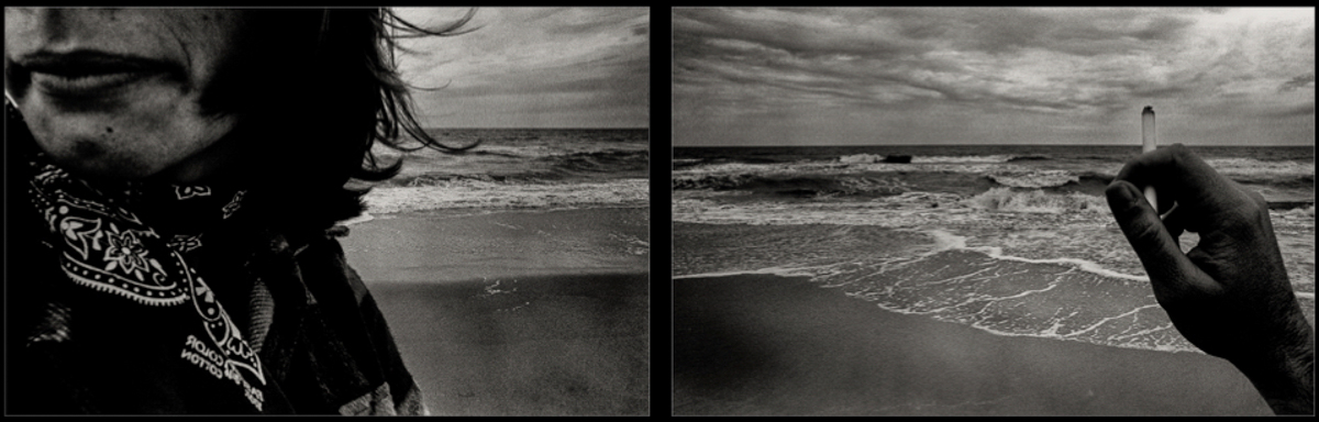 "Becky Jekyll Island", 1978, © Lewis Rogers, Contemporary Art Photography,  Contemporary Photography, Black & White Film Photography, 20th Century Photography, Photo-Sequence, Diptych Photography, Polyptych Photography, Modern Art Photography, Visual Memories Series